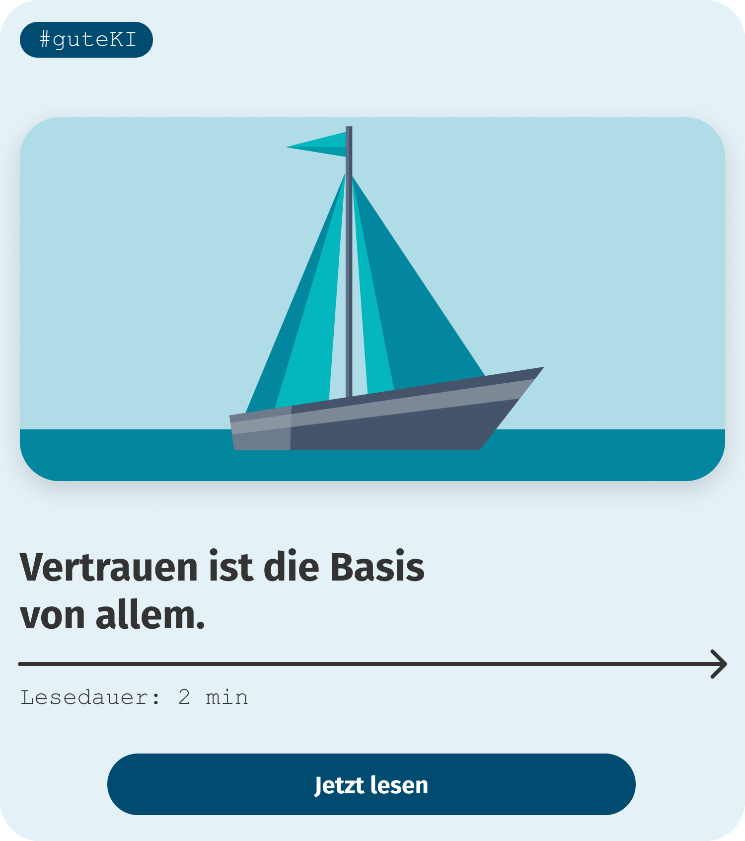 Vertrauen ist die Basis von allem. Vertrauen ist die Basis<br />
von allem.