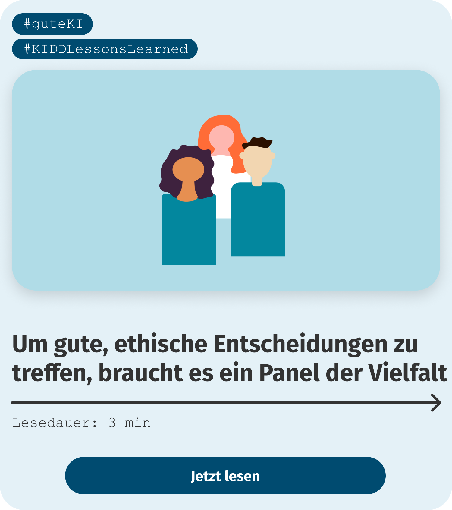 Um gute, ethische Entscheidungen zu treffen, braucht es ein Panel der Vielfalt Um gute, ethische Entscheidungen zu<br />
treffen, braucht es ein Panel der Vielfalt
