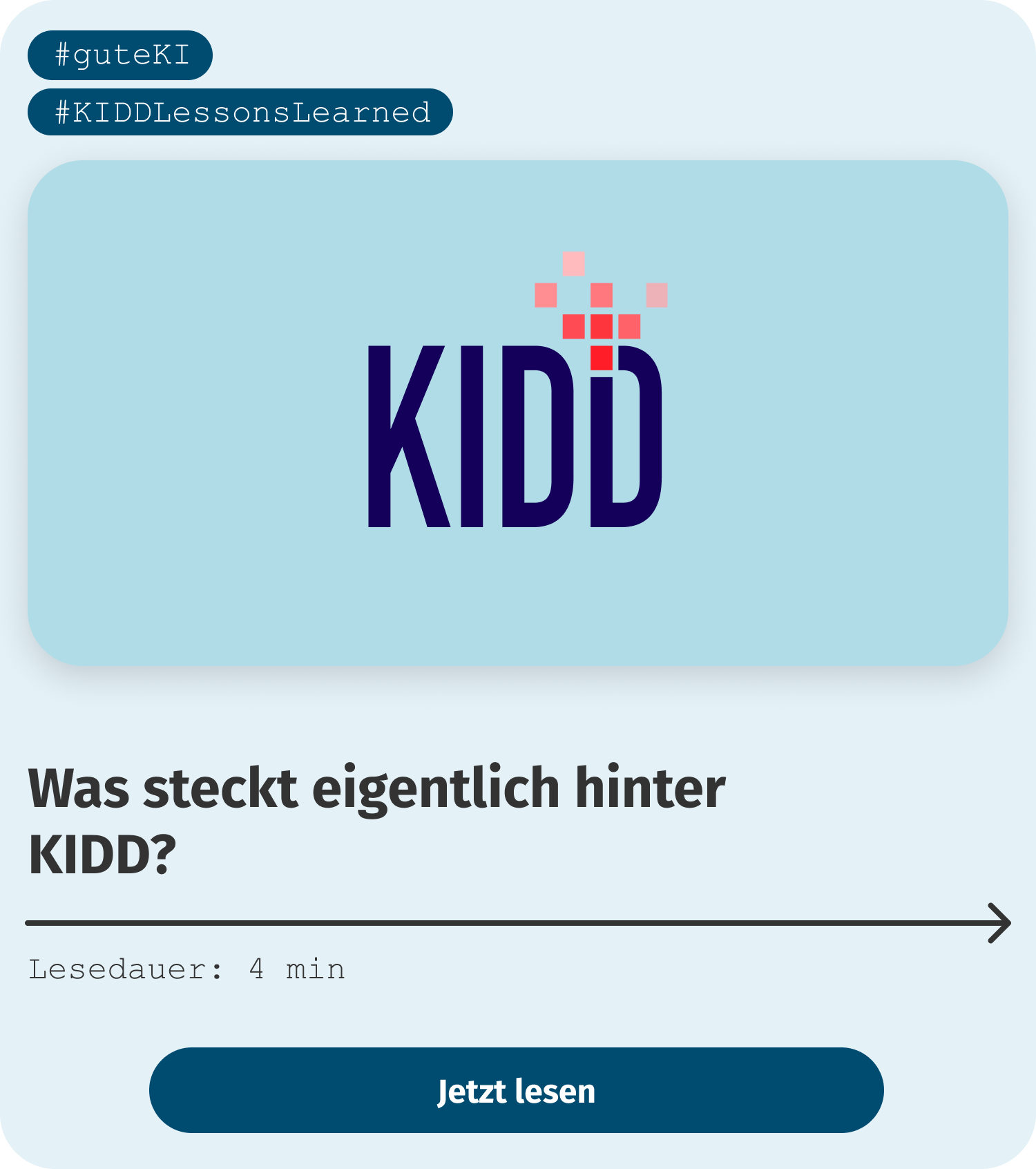 Was steckt eigentlich hinter KIDD? Was steckt eigentlich hinter<br />
KIDD?