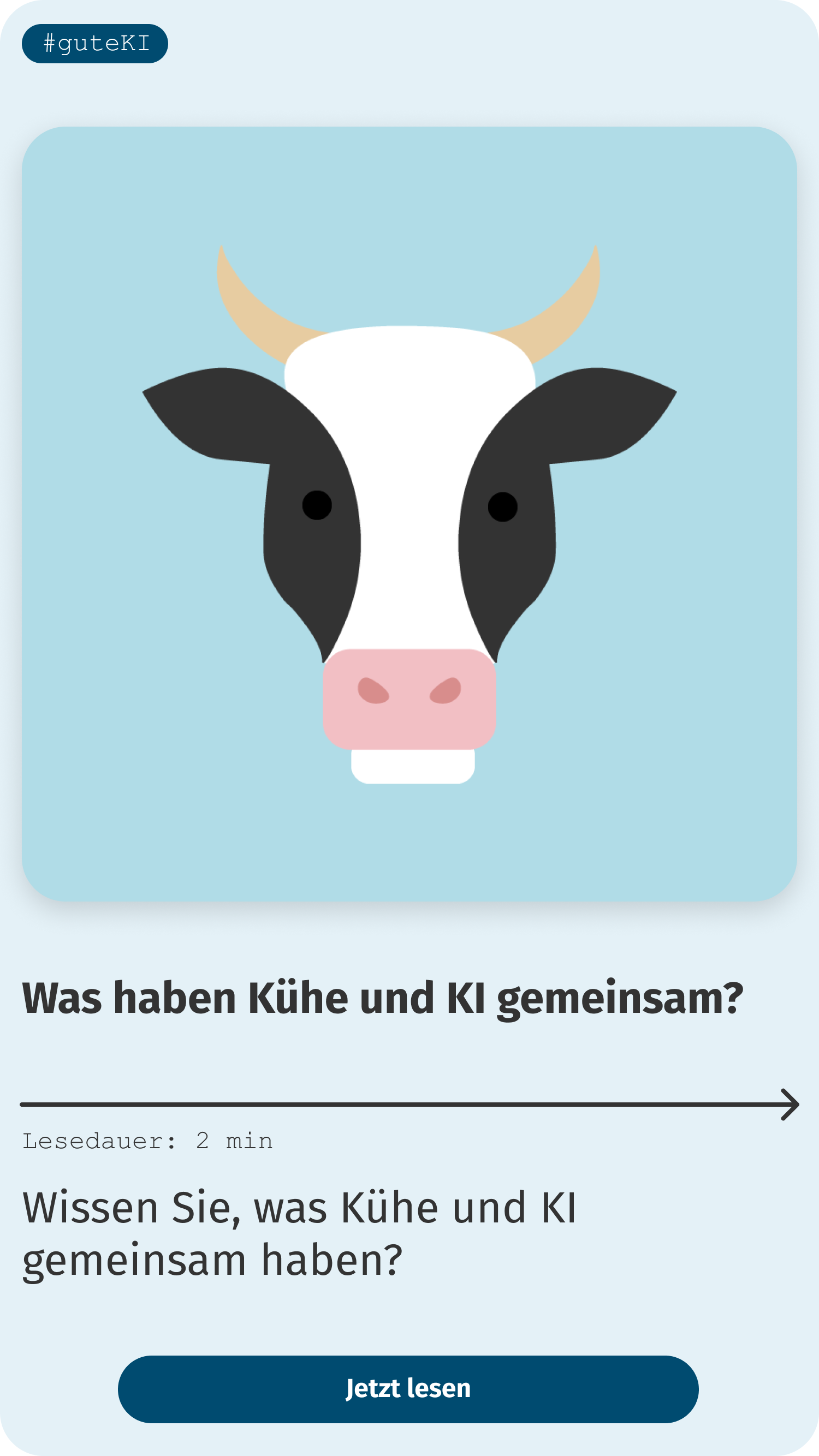 Was haben Kühe und KI gemeinsam? Was haben Kühe und KI gemeinsam?