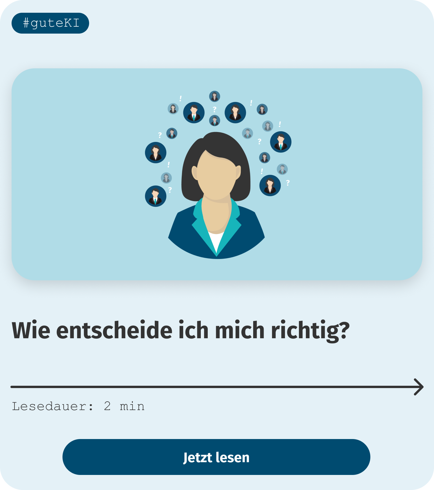 Wie entscheide ich mich richtig?