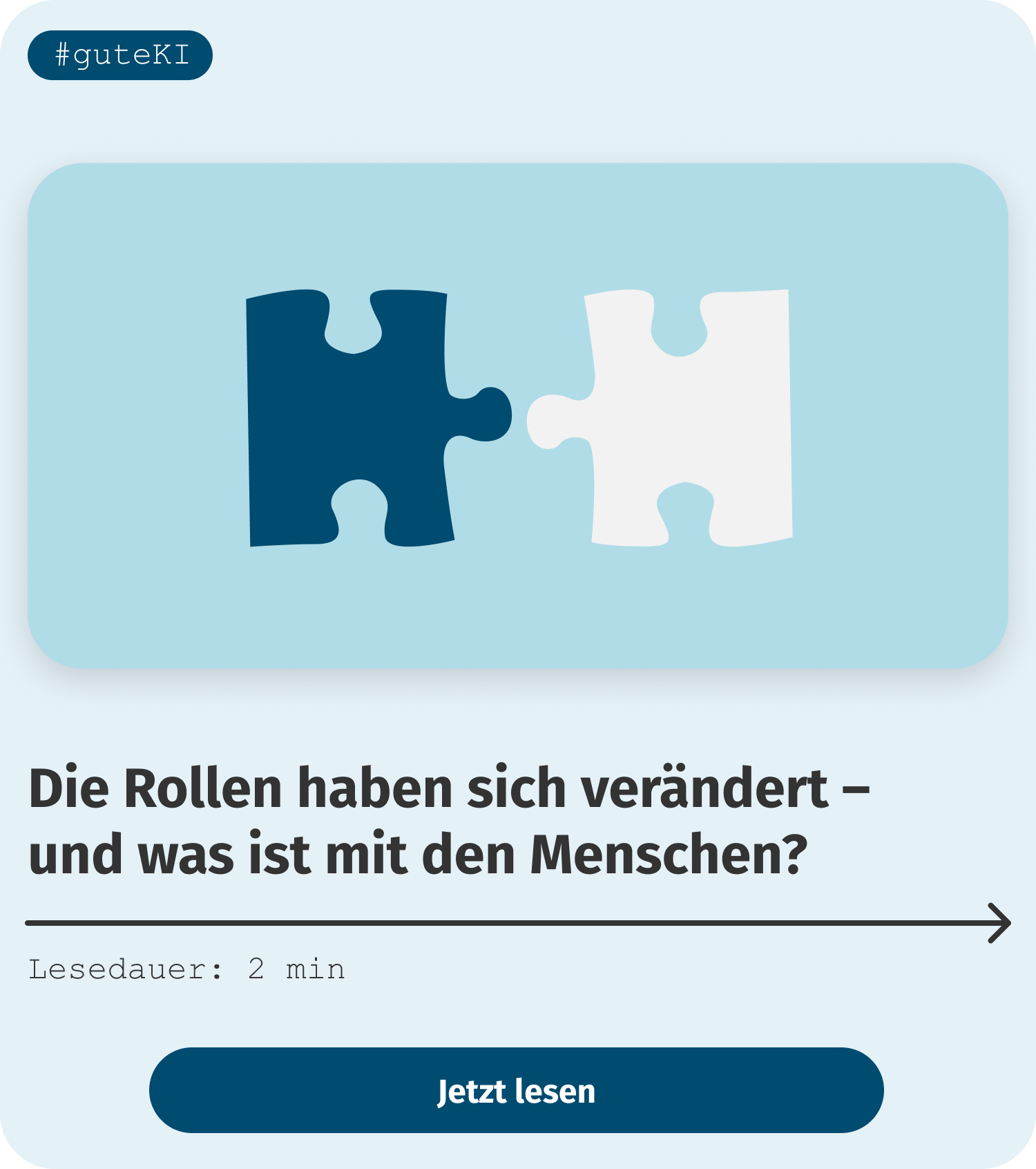 Die Rollen haben sich verändert - und was ist mit den Menschen? Die Rollen haben sich verändert - und was ist mit den Menschen?
