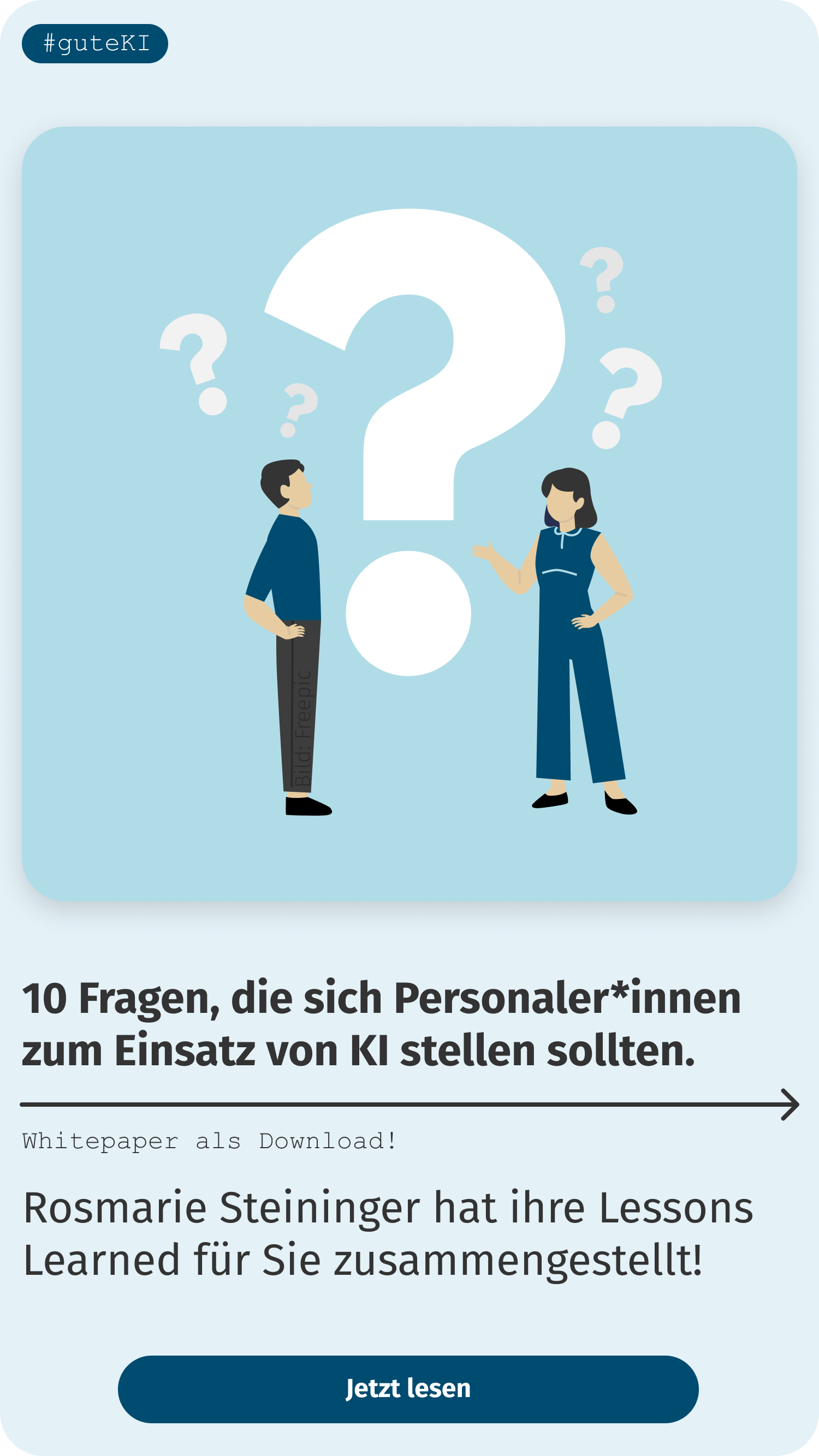 10 Fragen, die sich Personaler*innen stellen sollten. 10 Fragen, die sich Personaler*innen<br />
stellen sollten.