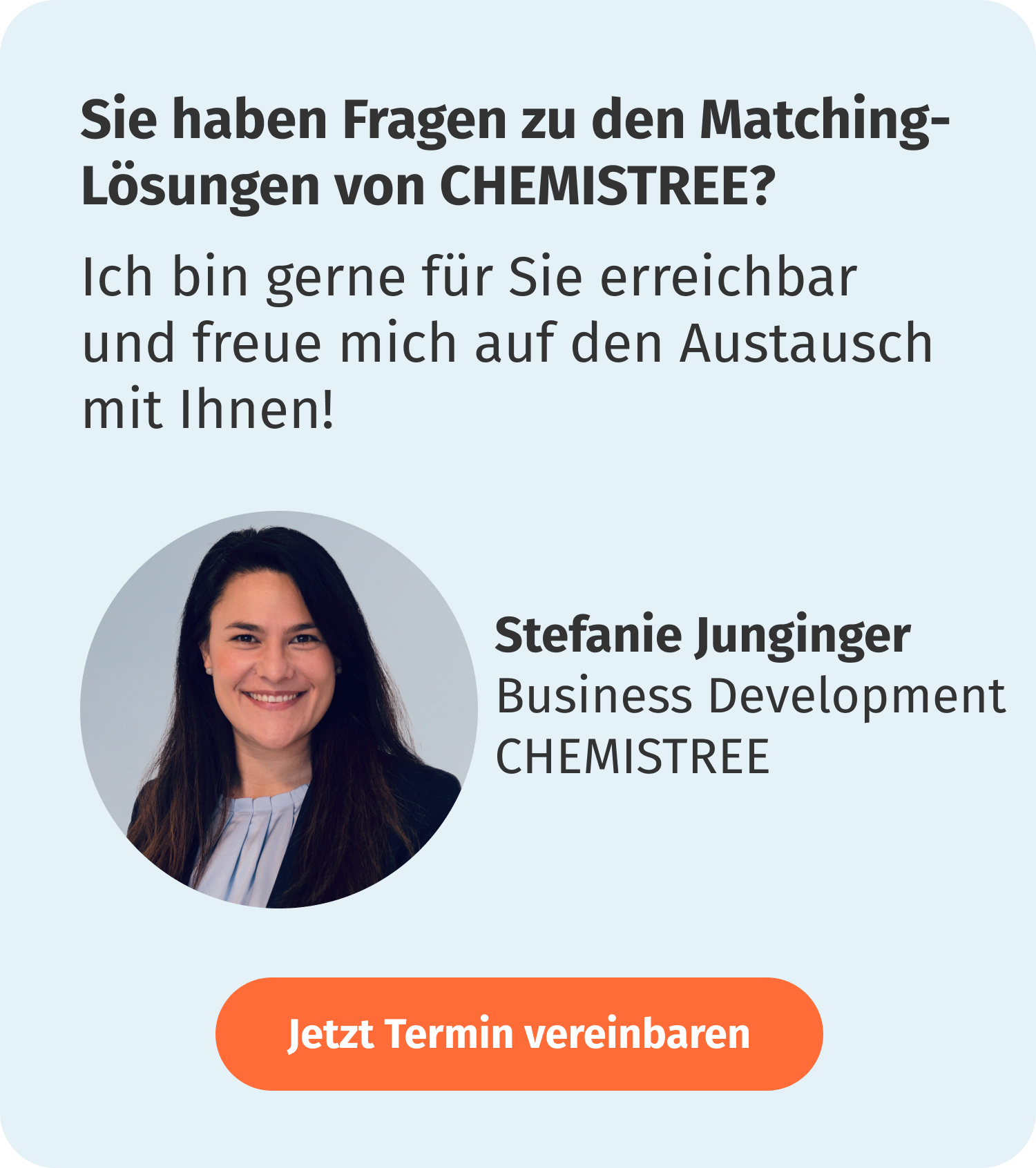 Ich bin gerne für Sie erreichbar und freue mich auf den Austausch mit Ihnen!