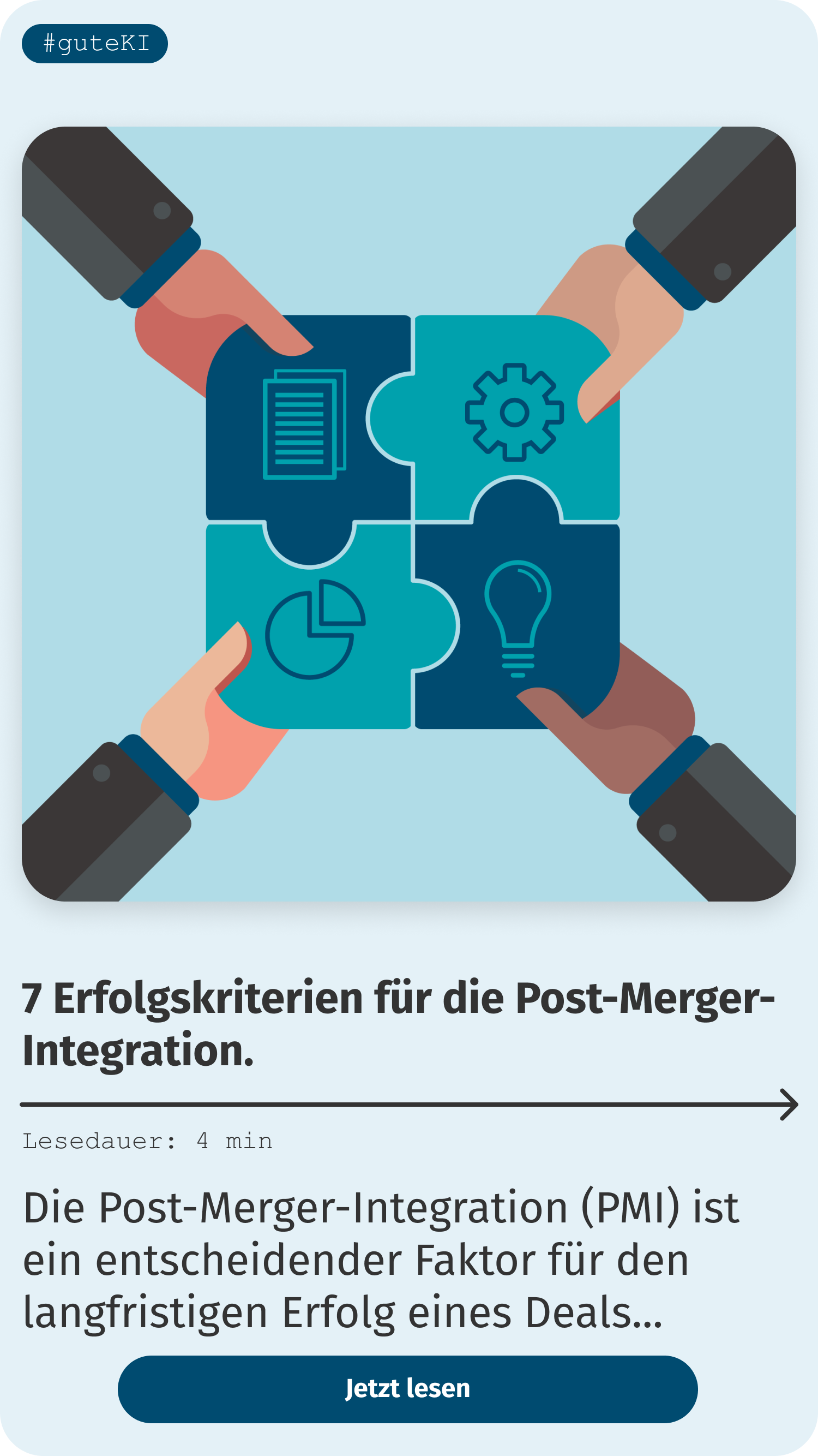 Blog 50 7 Erfolgskriterien für die Post-Merger-Integration
